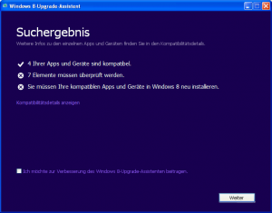 Windows 8 Upgrade Assistent