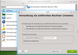 YaST VNC
