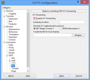 PuTTY Konfiguration