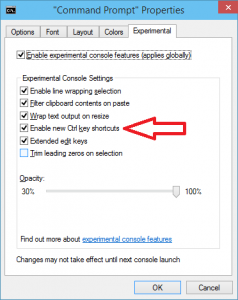 Command Prompt Properties