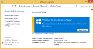 Upgrade auf Windows 10