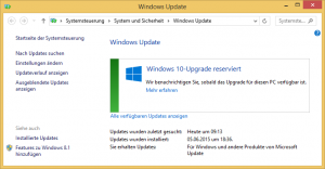 Windows 10-Upgrade reserviert