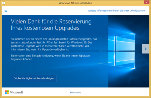 Windows 10 Benachrichtigung