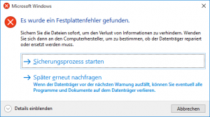Festplattenfehler