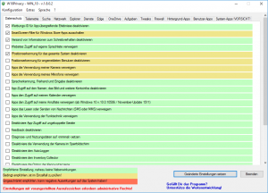 W10Privacy Einstellungen