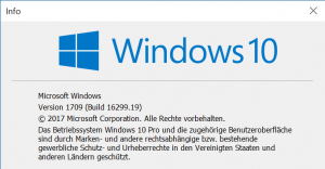 winver.exe 1709