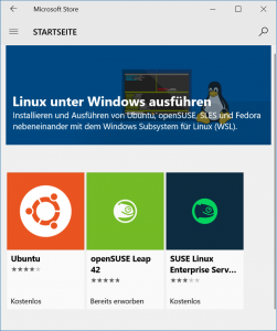 Microsoft Store Linux